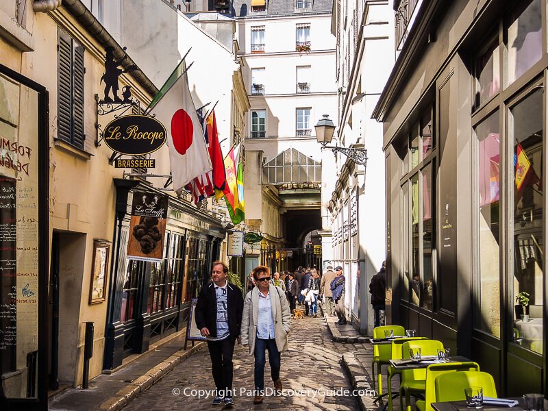 Le Procope inside the covered Cour du Commerce Saint-André, open since 1686